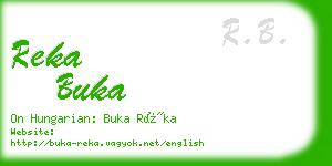 reka buka business card